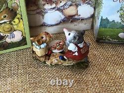 Wee Forest Folk M-244 Possum's Pizza Party Red (Retired)