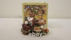 Wee Forest Folk M-244 Possum's Pizza Party Retired 2011 With Box