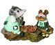 Wee Forest Folk M-244 Possum's Pizza Party St Patrick's (Retired)