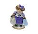 Wee Forest Folk M-264 Mall Mom Purple Special withBlue Bag (RETIRED)