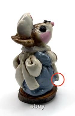 Wee Forest Folk M-3 / M-03 Miss Nursey Mouse Rare Retired in 1980