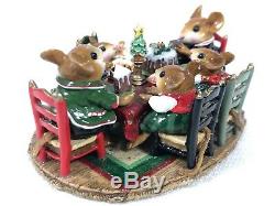 Wee Forest Folk M-302 Christmas Family Gathering (RETIRED) Large Rare WFF