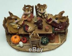 Wee Forest Folk M-302 FAMILY GATHERING, Thanksgiving Retired MINT in Box