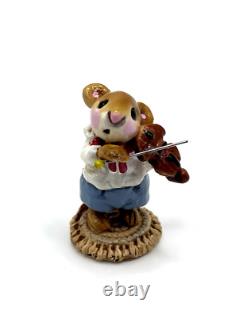 Wee Forest Folk M-31 / M-031 Mouse Violinist Retired in 1984