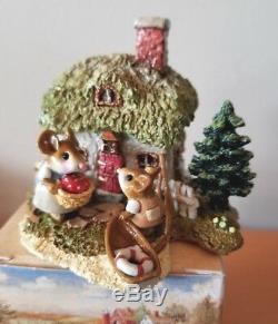 Wee Forest Folk M-311a A COTTAGE FOR ALL SEASONS SPRING Retired Mint