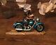 Wee Forest Folk M-314 Sparkey Special Edition Turquoise Retired Motorcycle Bike