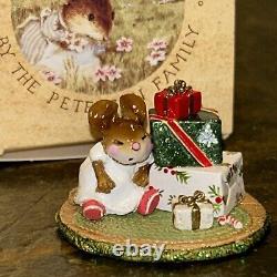 Wee Forest Folk M-316 Waiting For Christmas Mouse With Box Retired 2022