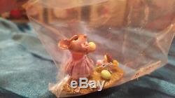Wee Forest Folk M-321a Poppy's Easter mice figurine retired limited edition
