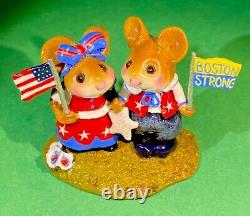 Wee Forest Folk M-331a-BOS BOSTON STRONG. Retired 2013. Last One. Free Shipping