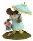 Wee Forest Folk M-341a Polka Dot Parasol Aqua (RETIRED)