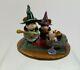 Wee Forest Folk M-373b Baby Witch's First Broom Halloween LTD Retired NIB