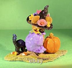 Wee Forest Folk M-407a Witchy Hat. Scary Cat, Retired 2012. Fast Free Shipping