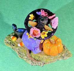 Wee Forest Folk M-407a Witchy Hat. Scary Cat, Retired 2012. Fast Free Shipping