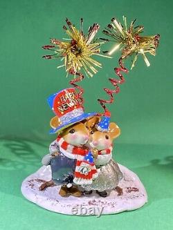 Wee Forest Folk M-456b Happy New Year! Retired 2017. Fast Free Shipping