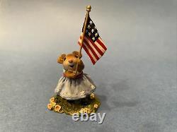 Wee Forest Folk M-468a Its a Grand Old Flag RETIRED Red White Blue
