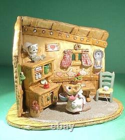 Wee Forest Folk M-480 Coaxing Kitty With Kibble, Retired 2017. Fast Free Shipping