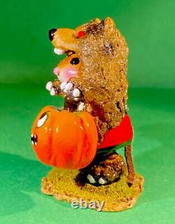 Wee Forest Folk M-490 Little Mouse In Scary Bear! Retired 2019. Free Shipping