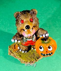Wee Forest Folk M-490 Little Mouse In Scary Bear! Retired 2019. Free Shipping