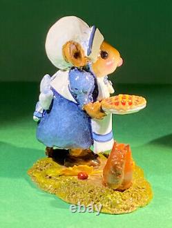 Wee Forest Folk M-496 WEE PUMPKIN AND PIE. Retired. LAST ONE! Fast FreeShipping