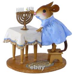 Wee Forest Folk M-519 Lighting the Menorah Hanukkah (RETIRED)