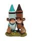 Wee Forest Folk M-533 Drawn Together Custom Aqua & Brown (RETIRED)