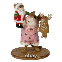 Wee Forest Folk M-657a The Santa and Rudy Show Girl (RETIRED)