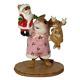 Wee Forest Folk M-657a The Santa and Rudy Show Girl (RETIRED)