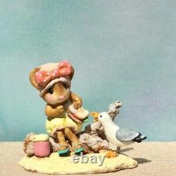 Wee Forest Folk M-690 Seaside Suzy Pink Bow (RETIRED)