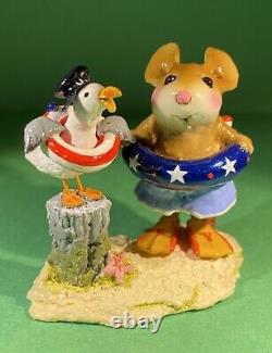 Wee Forest Folk M-691b PATRIOTIC PALS. Retired. Fast Free Shipping