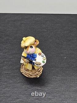 Wee Forest Folk M 71 Arty Mouse 1979 Retired By Annette Peterson RARE