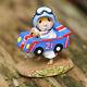 Wee Forest Folk M-710 Mouse Racer Blue (RETIRED)