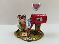 Wee Forest Folk M383a Cupid's Special Delivery Valentine RETIRED Valentine