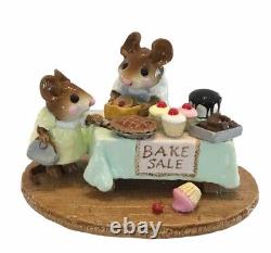 Wee Forest Folk MOUSEY'S BAKE SALE, M-220, GREEN Tablecloth, Retired