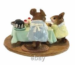 Wee Forest Folk MOUSEY'S BAKE SALE, M-220, GREEN Tablecloth, Retired