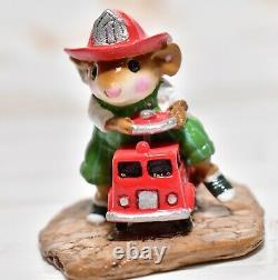 Wee Forest Folk MP-4 Firemouse Fire MOUSE PARADE Retired Limited 2006 WFF