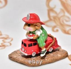 Wee Forest Folk MP-4 Firemouse Fire MOUSE PARADE Retired Limited 2006 WFF