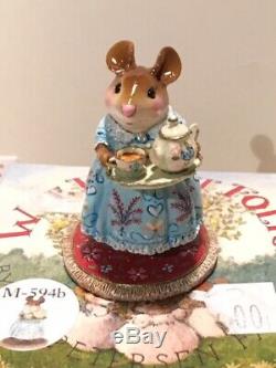 Wee Forest Folk Mice COZY TEA M-594b mouse retired limited edition