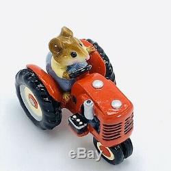 Wee Forest Folk Miniature Figurine Field Mouse Red Tractor M 133 Retired