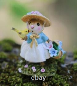 Wee Forest Folk Miniature Figurine M-321c Sweet Songbird