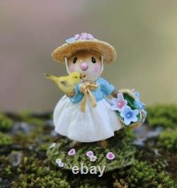 Wee Forest Folk Miniature Figurine M-321c Sweet Songbird