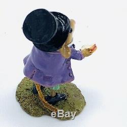 Wee Forest Folk Miniature Figurine Mad Hatter in Alice in Wonderland Retired