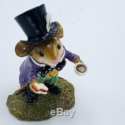 Wee Forest Folk Miniature Figurine Mad Hatter in Alice in Wonderland Retired