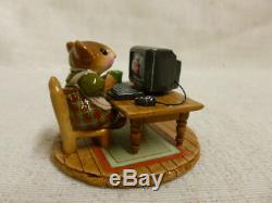 Wee Forest Folk Miss Bobbin Online Special Edition M-40s Green Retired