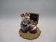 Wee Forest Folk Miss Teach & Pupil Retired 1984 WFF Box Vintage Mouse