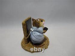 Wee Forest Folk Miss Teach & Pupil Retired 1984 WFF Box Vintage Mouse