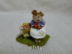 Wee Forest Folk Mother's Rosy Posies Lavendar Easter Edition M-483 Retired