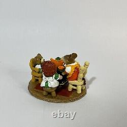 Wee Forest Folk Mouse M-177 Tea For Three 1991 Signed DP, New withBox RETIRED