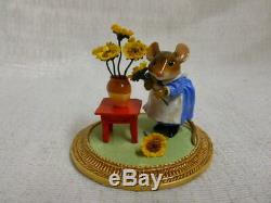 Wee Forest Folk Mouse With Sunflower A La Van Gogh Special Edition MU-2 Retired