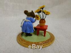 Wee Forest Folk Mouse With Sunflower A La Van Gogh Special Edition MU-2 Retired