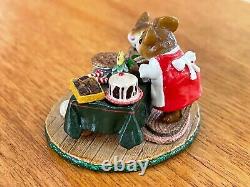 Wee Forest Folk Mousey's Bake Sale M-220 1996 Ltd Edition Xmas Retired WFF Box